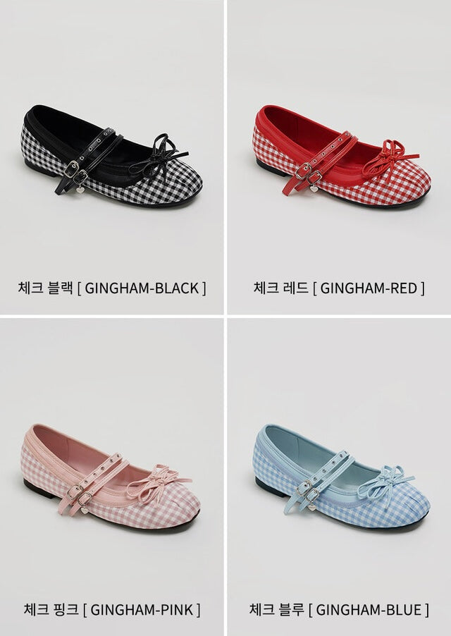 韓國 Chaakan Kitsch Ribbon Mary Jane Flats【CN056】