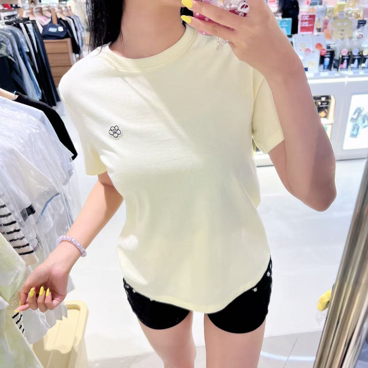 韓國 Wacky Willy Women's Lily Regular Fit Short Sleeve T-shirt【WW210】