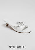 韓國 Chaakan Kino Eyelet Mule Slippers【CN029】
