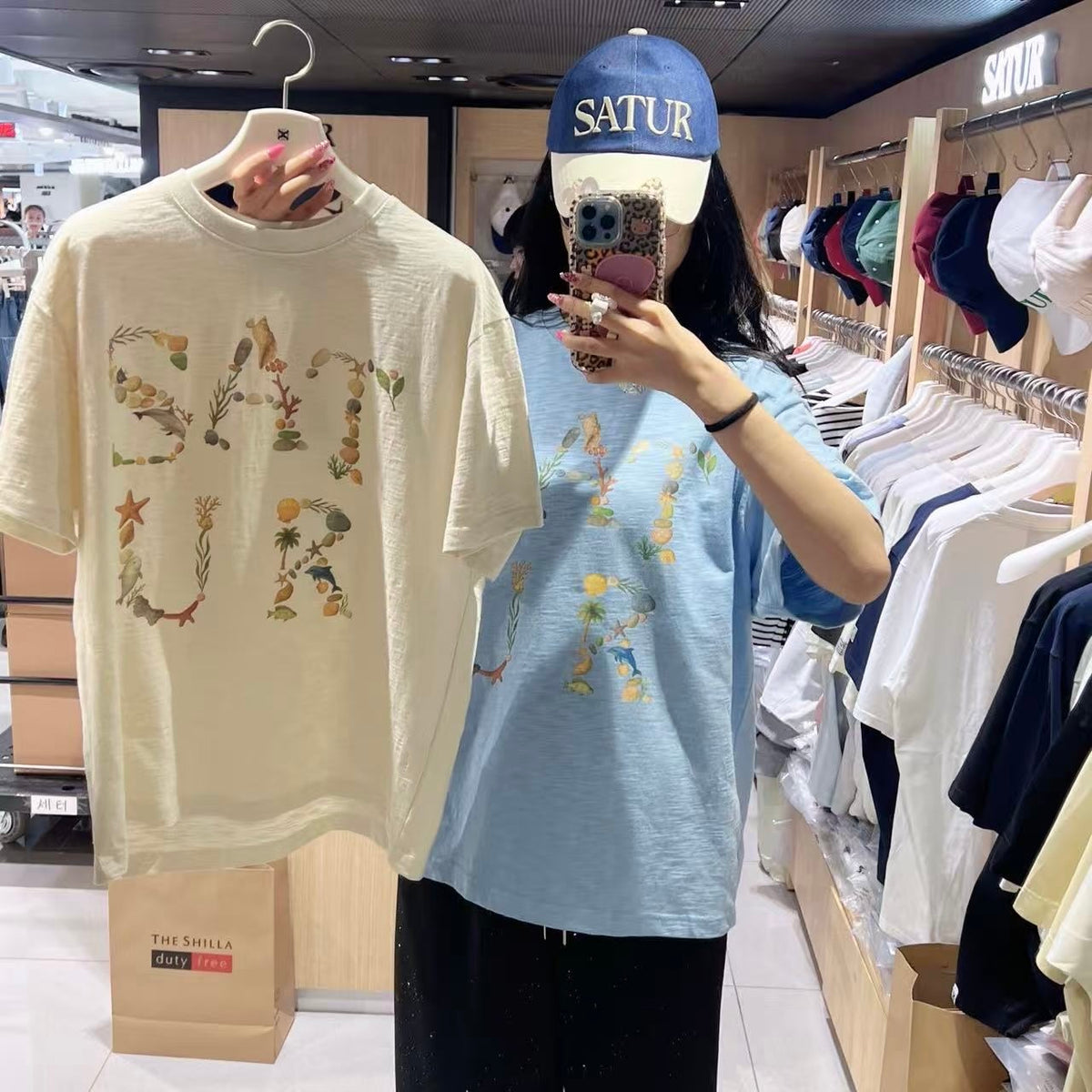 韓國 Satur T-Shirt (男女同款)【SR323】
