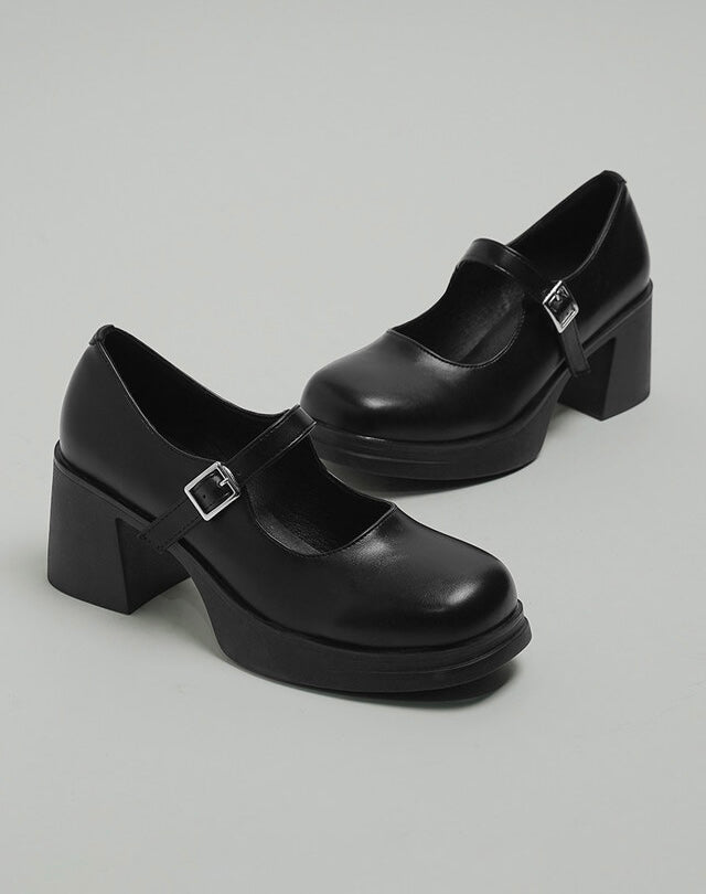 韓國 Chaakan Turner platform Mary Jane heels【CN022】