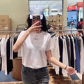 韓國 Marithe Francois Girbaud Sport W Classic Logo Crop Tee【MD216】