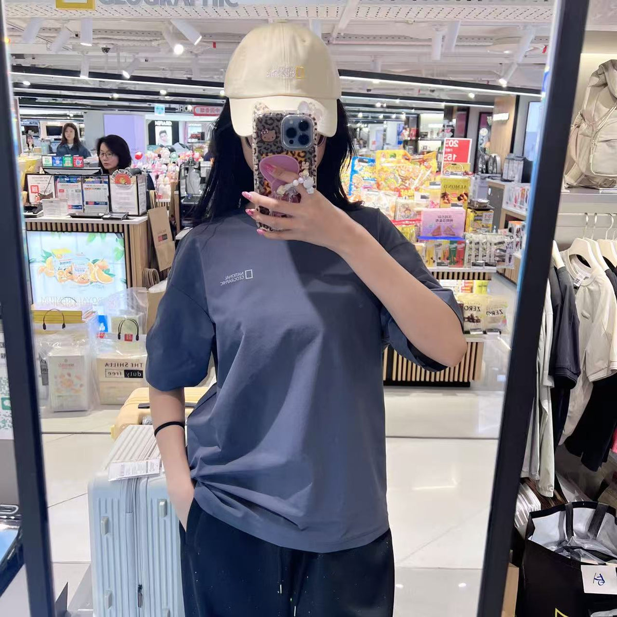 韓國 National Geographic Kraz Semi-Overfit Short Sleeve T-shirt【NG871】