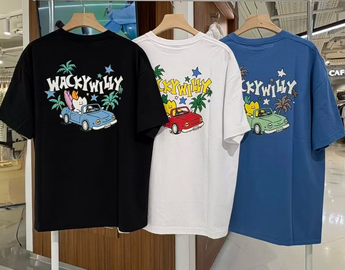 韓國 Wacky Willy Kiki Hawaiian Short-Sleeve T-Shirt【WW258】