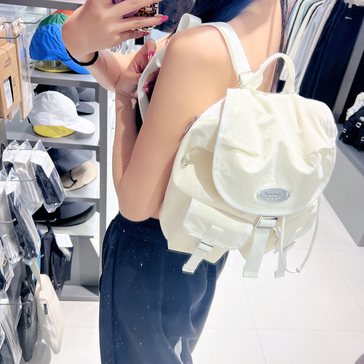 韓國 National Geographic Women's Lumi Double Pocket Backpack【NG1023】