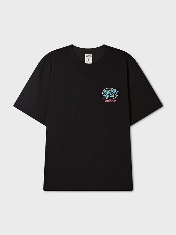 韓國 WhoAU Seoul Neon Steve T-shirt【WA373】