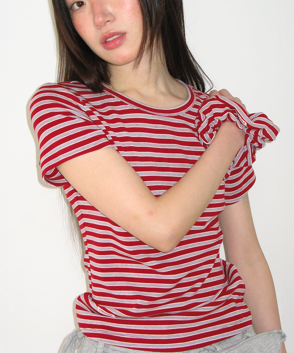 韓國 Ronron Scrunchie Set Slim Fit T Shirt【RR007】