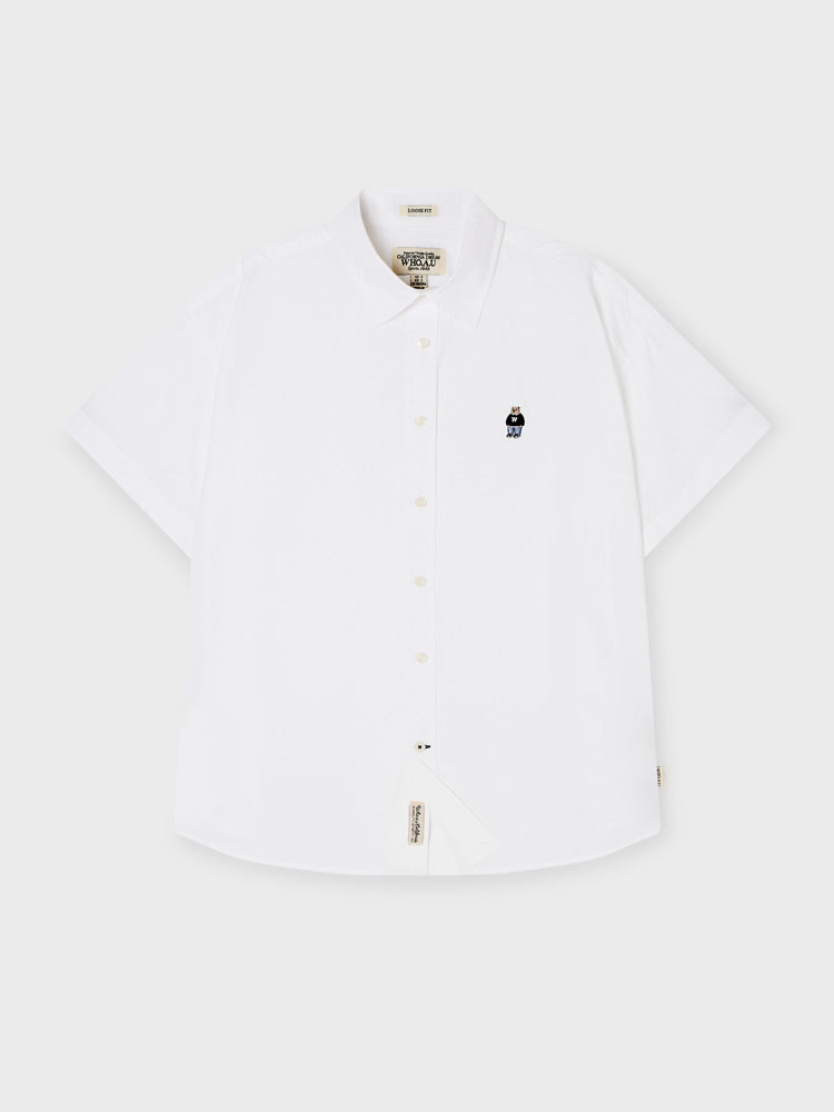 韓國 WhoAU Steve Loose Fit Short Sleeve Shirts【WA327】