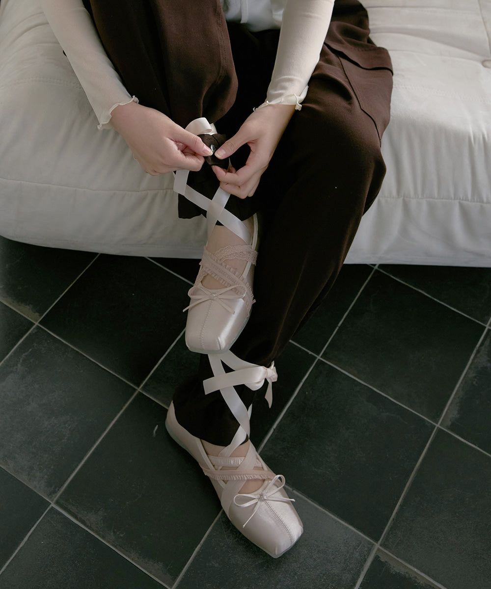 韓國 Rockfish Banding Ballet Flats【RH015】