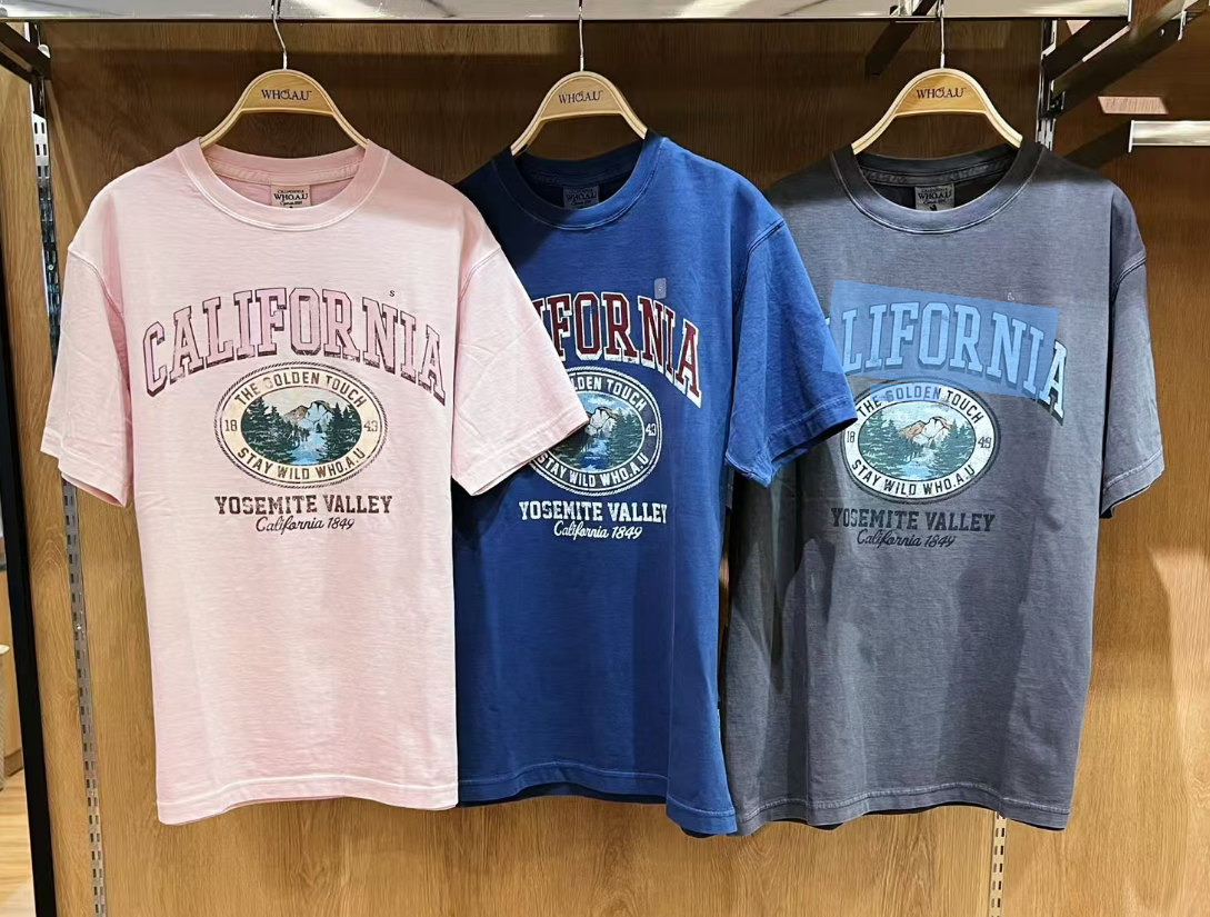 【現貨】韓國 WhoAU California Dyed Graphic T-shirt【WA143】