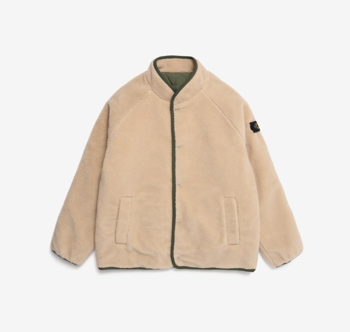【現貨】韓國 National Geographic Unisex Malay Mac Round Reversible Fleece Zip-Up【NG047】