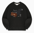 韓國 Ambler Cat Biting Little Bear Sweatshirt【AR036】