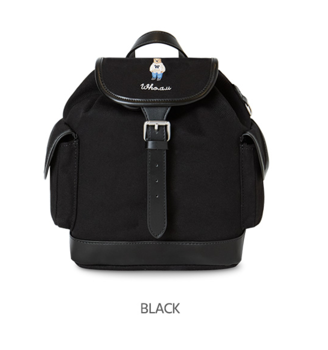 韓國 WhoAU Steve Canvas Backpack【WA271】