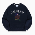 韓國 Ambler Zigzag Embroidered Sweatshirt T-Shirt【AR151】