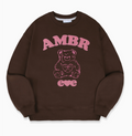 韓國 Ambler Lovely Bear Embroidered Sweatshirt T-shirt【AR155】