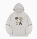 韓國 Ambler Acorn Applique Embroidered Hooded T-Shirt【AR160】