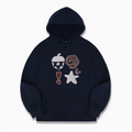 韓國 Ambler Acorn Applique Embroidered Hooded T-Shirt【AR160】