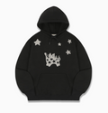 韓國 Ambler ANGEL STAR CAT Buckle Embroidery Hooded T-Shirt【AR161】