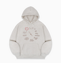 韓國 Ambler Bear O'Clock Embroidered Hooded Sweatshirt【AR162】