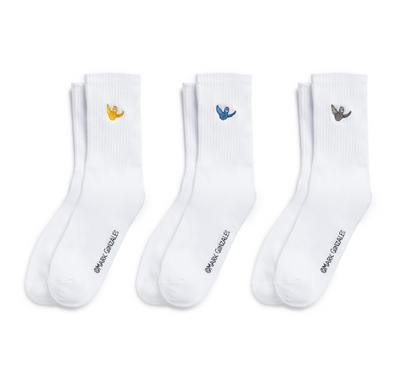 韓國 Mark Gonzales Color Angel Wappen Socks 3-Pack【MG295】