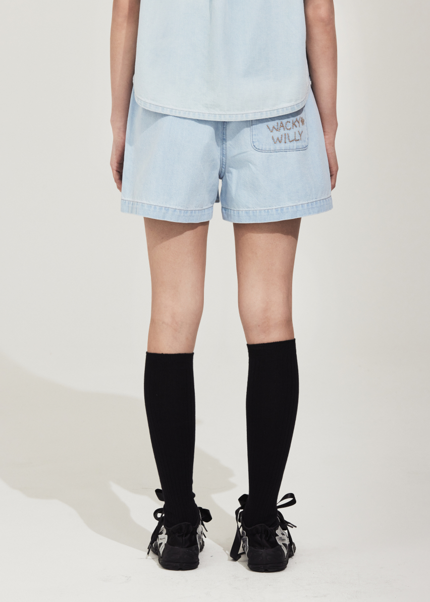 韓國 Wacky Willy Women's Low-ounce Denim Shorts【WW235】