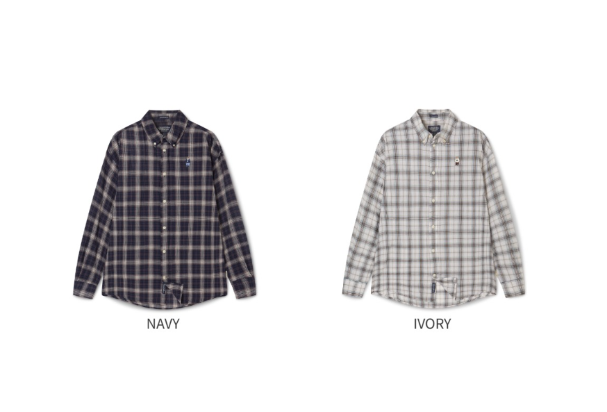 韓國 WhoAU Summer Crinkle Check Shirts【WA330】