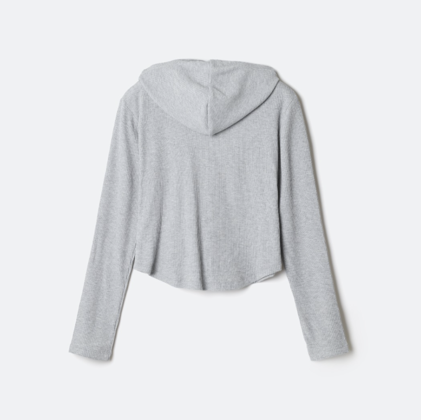 韓國 SPAO Ribbed Zip-up Hoodie【SP405】