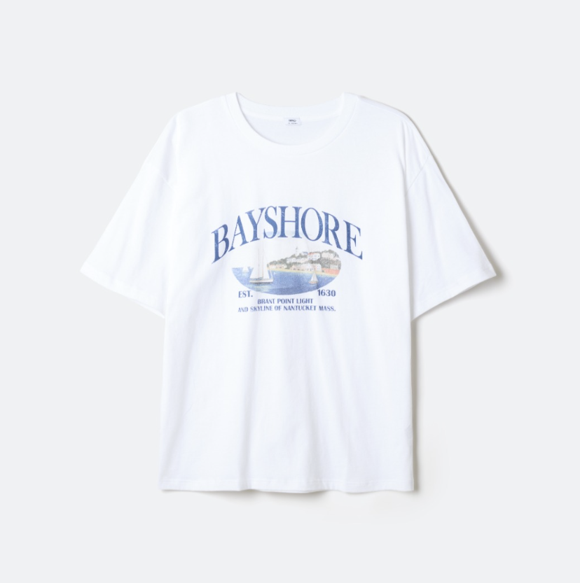 韓國 SPAO BAYSHORE Pigment Short Sleeve T-shirt【SP410】