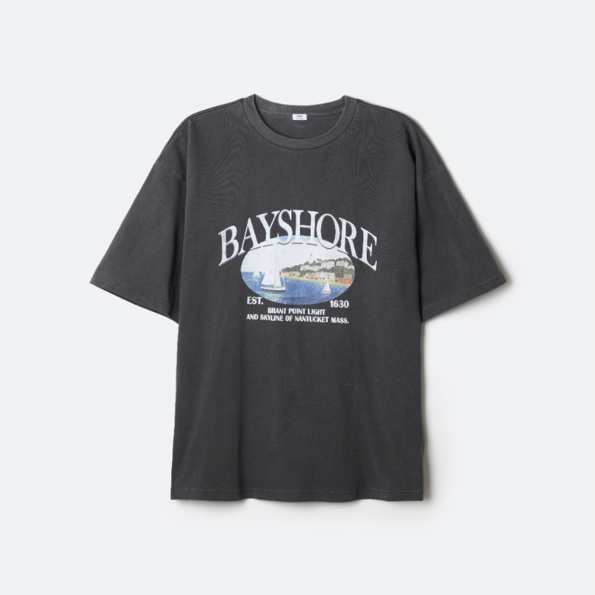 韓國 SPAO BAYSHORE Pigment Short Sleeve T-shirt【SP410】