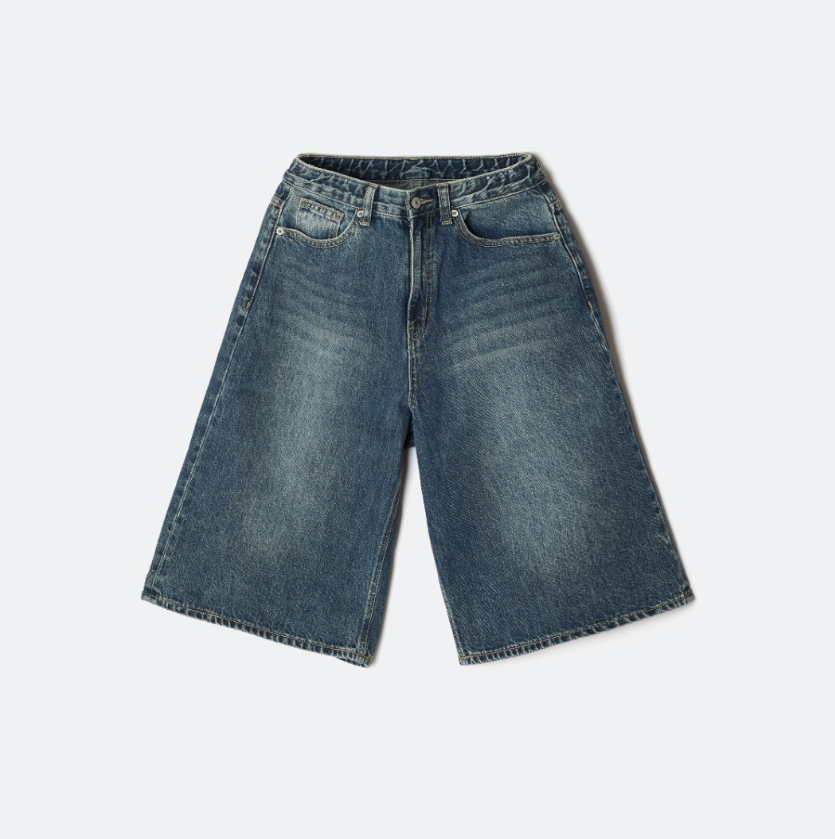 韓國 SPAO Women's Denim Bermuda Shorts【SP411】