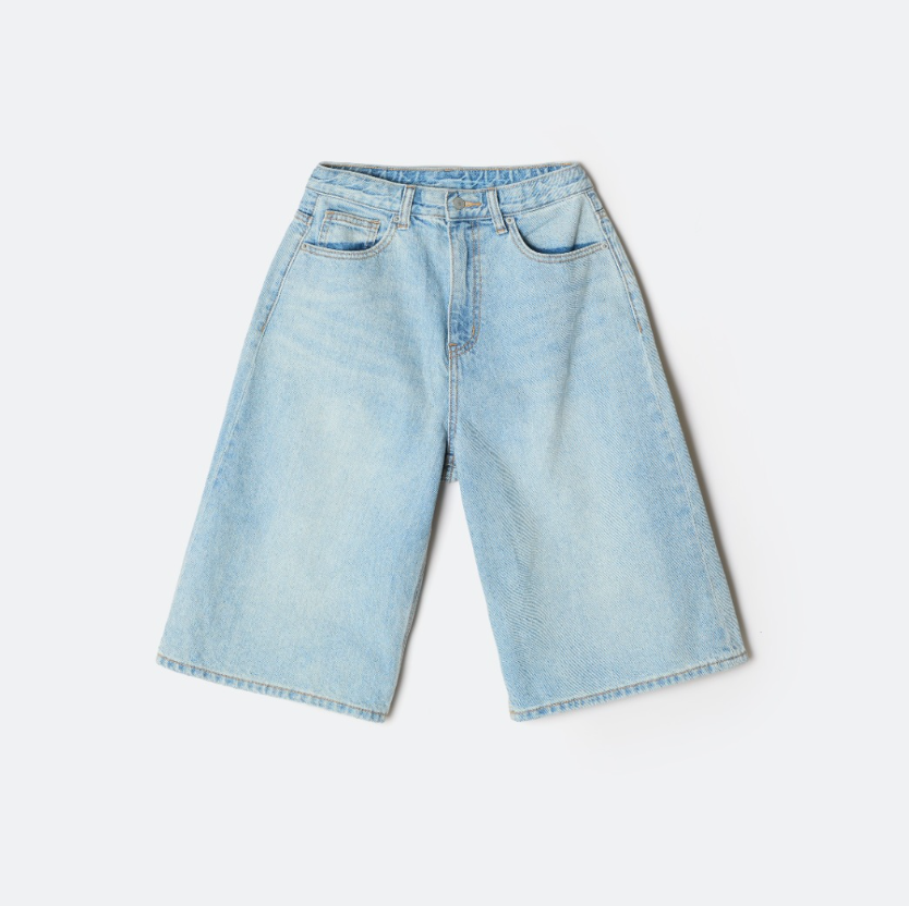 韓國 SPAO Women's Denim Bermuda Shorts【SP411】
