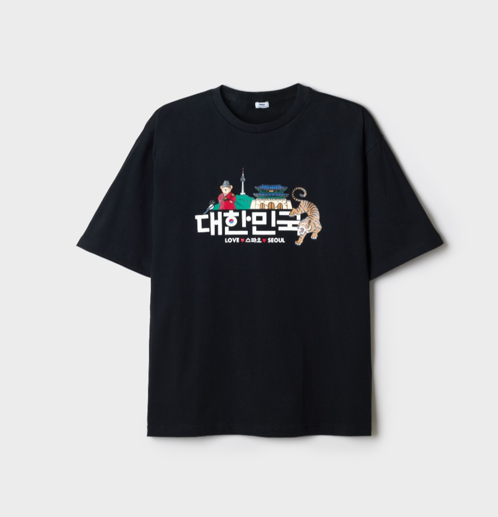 韓國 SPAO Hanbok Short Sleeve T-shirt【SP413】