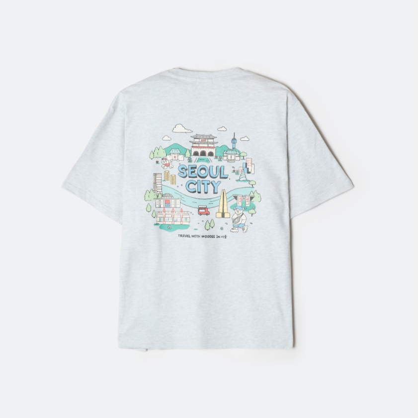 韓國 SPAO Seoul Tour Short Sleeve T-shirt【SP414】
