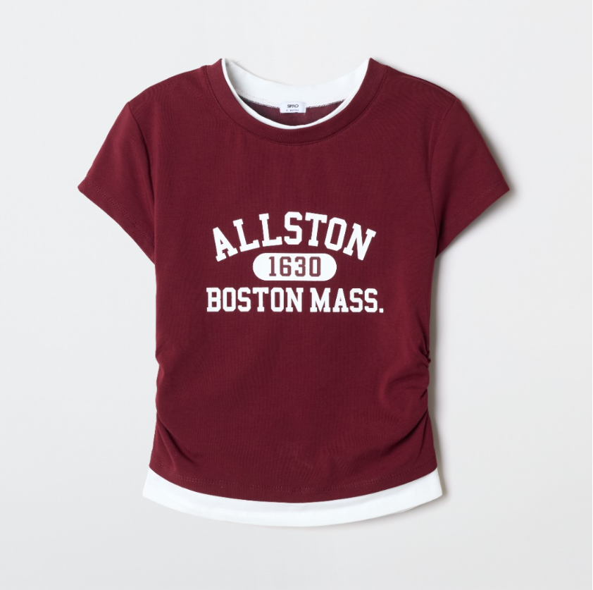 韓國 SPAO ALLSTON Layered Short Sleeve T-shirt【SP416】