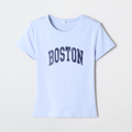 韓國 SPAO BOSTON Slim Fit Short Sleeve T-shirt【SP417】
