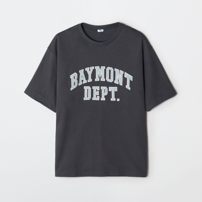 韓國 SPAO BAYMONT Applique Short Sleeve T-shirt【SP418】