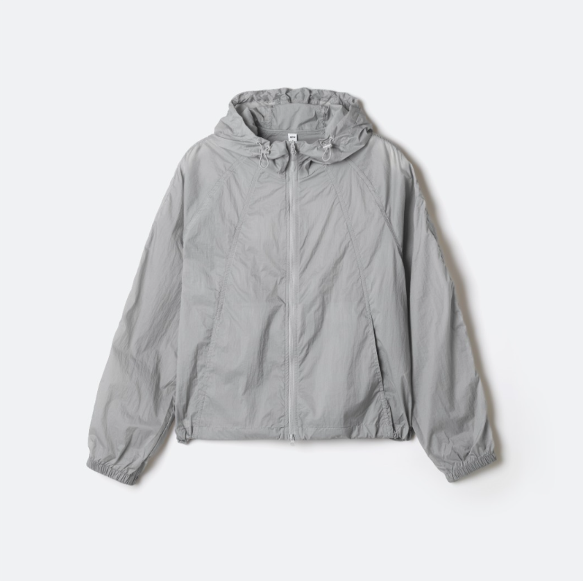 韓國 SPAO Light Sheer Hooded Crop Windbreaker【SP422】
