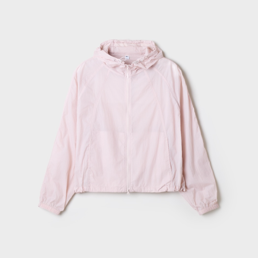 韓國 SPAO Light Sheer Hooded Crop Windbreaker【SP422】