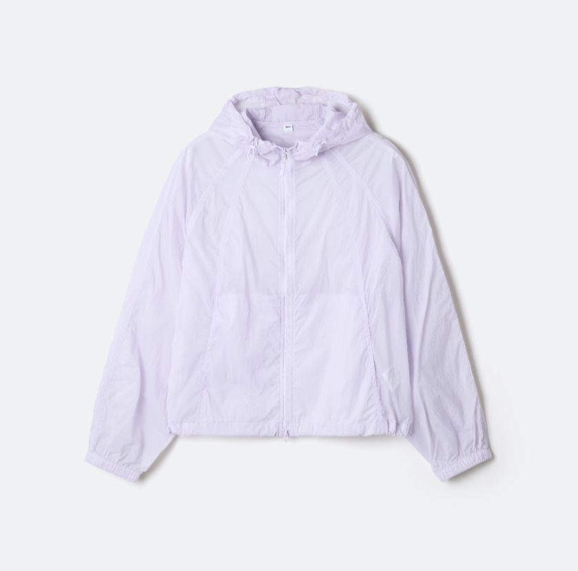 韓國 SPAO Light Sheer Hooded Crop Windbreaker【SP422】