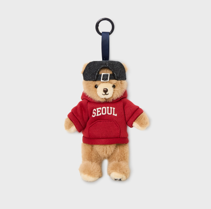 韓國 WhoAU Fluffy Bear Hoodie Charm【WA332】