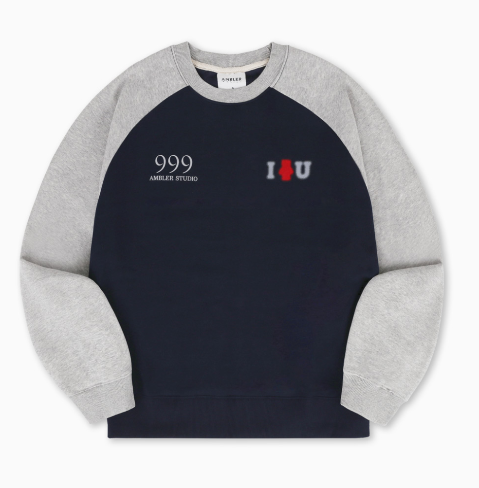 韓國 Ambler I Bear U Overfit Raglan Sweatshirt【AR066】