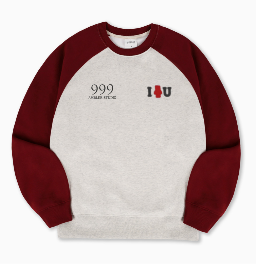 韓國 Ambler I Bear U Overfit Raglan Sweatshirt【AR066】