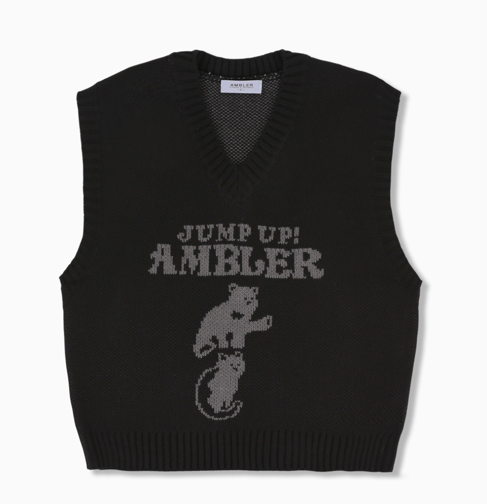 韓國 Ambler Jump up, super star! Sweater Knit Vest【AR075】