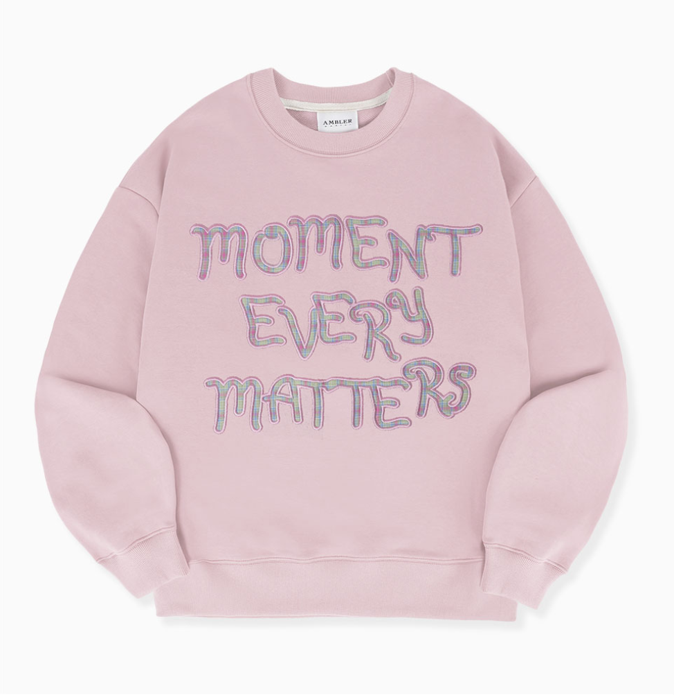 韓國 Ambler Moment Applique Embroidery Sweatshirt【AR166】