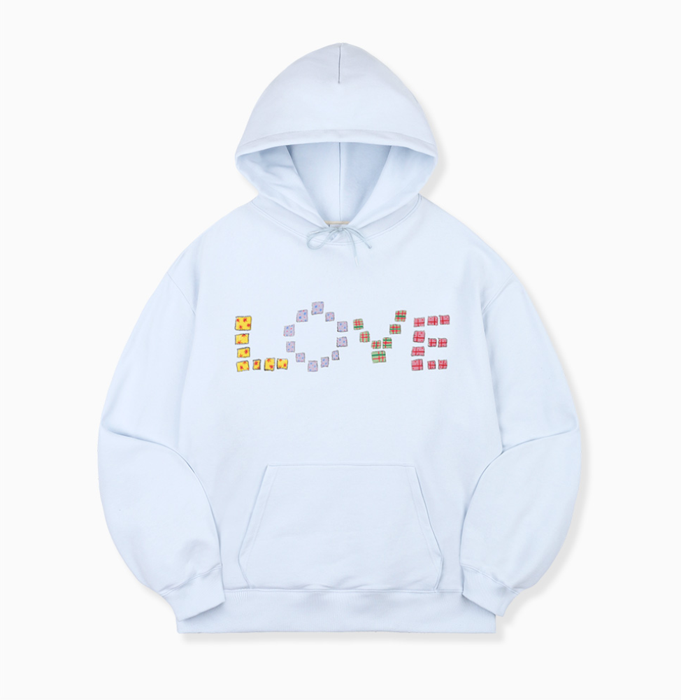 韓國 Ambler Crayon Love Graphic Hoodie【AR172】