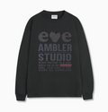 韓國 Ambler Black Strawberry Graphic Long Sleeve【AR175】