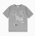 韓國 Ambler A Horse Neighs Graphic Short Sleeve T-shirt【AR181】
