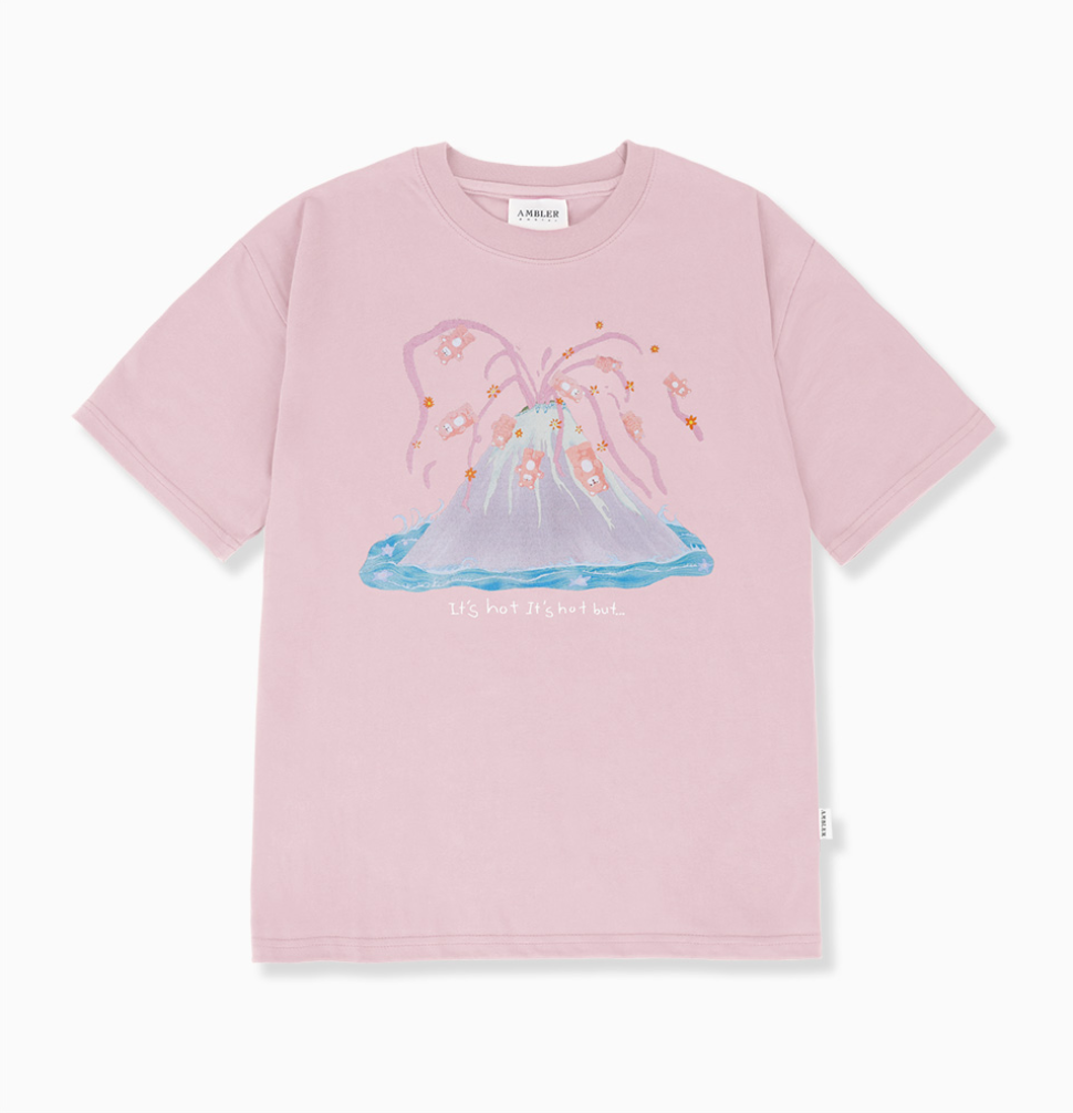 韓國 Ambler The Soft Volcano Tee Graphic Short Sleeve T-shirt【AR182】