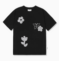 韓國 Ambler See-Through Flower Embroidered Short Sleeve T-shirt【AR183】
