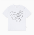 韓國 Ambler Cross-stitch Graphic Short Sleeve T-shirt【AR184】